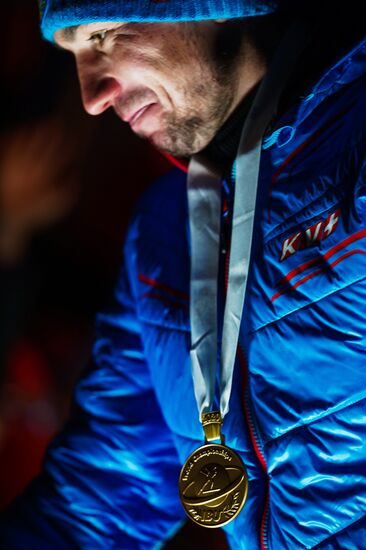 Биатлон. Чемпионат мира. Мужчины. Спринт. Церемония награждения