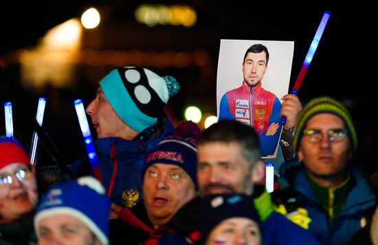 Биатлон. Чемпионат мира. Мужчины. Спринт. Церемония награждения