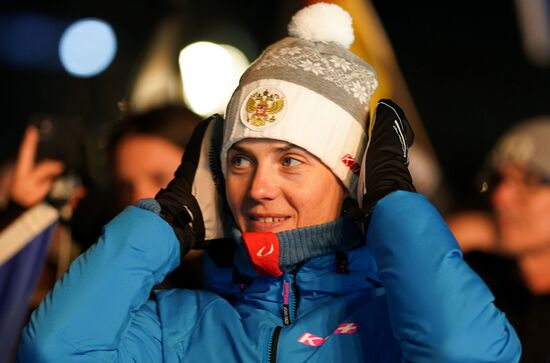 Биатлон. Чемпионат мира. Мужчины. Спринт. Церемония награждения