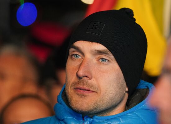 Биатлон. Чемпионат мира. Мужчины. Спринт. Церемония награждения