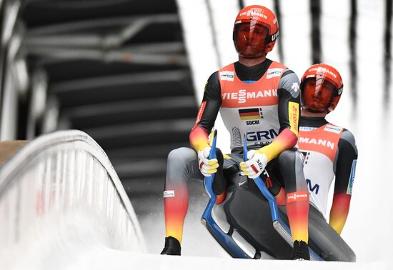 Санный спорт. Чемпионат мира. Командная эстафета