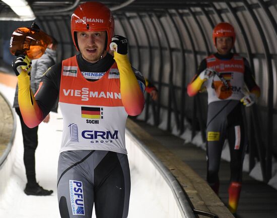 Санный спорт. Чемпионат мира. Командная эстафета