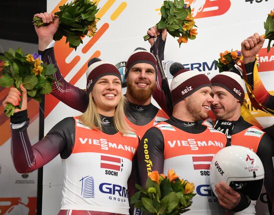 Санный спорт. Чемпионат мира. Командная эстафета