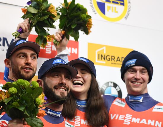 Санный спорт. Чемпионат мира. Командная эстафета