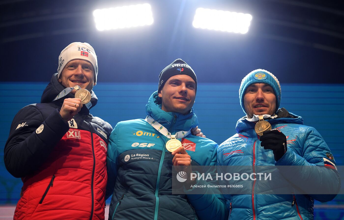 Биатлон. Чемпионат мира. Гонка преследования. Церемония награждения