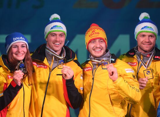 Санный спорт. Чемпионат мира. Командная эстафета