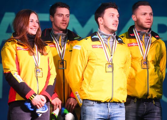 Санный спорт. Чемпионат мира. Командная эстафета