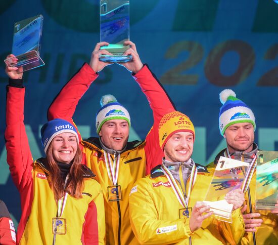 Санный спорт. Чемпионат мира. Командная эстафета