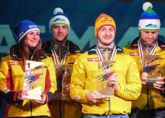 Санный спорт. Чемпионат мира. Командная эстафета