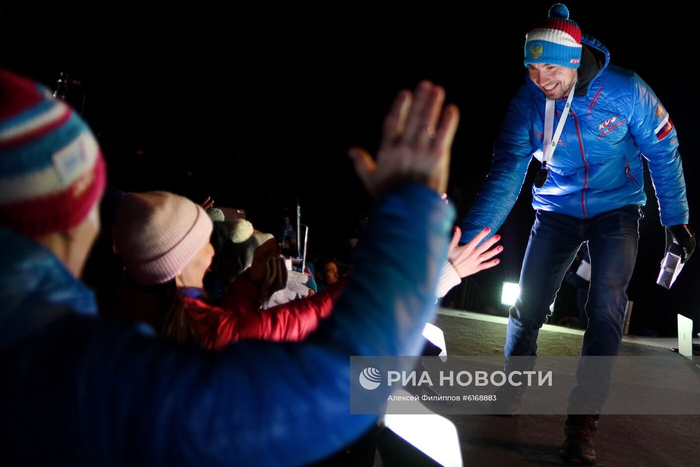 Биатлон. Чемпионат мира. Гонка преследования. Церемония награждения