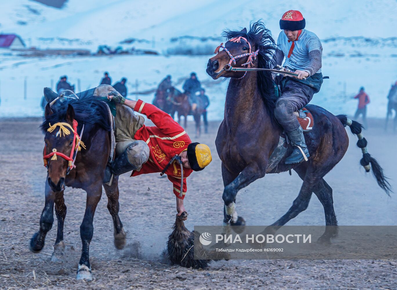 Соревнования по кок-бору в Киргизии