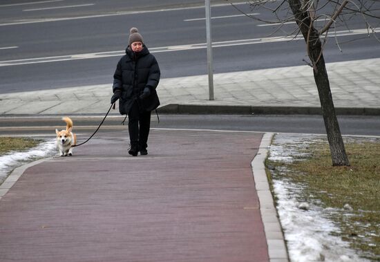 Теплая погода в Москве и Санкт-Петербурге 