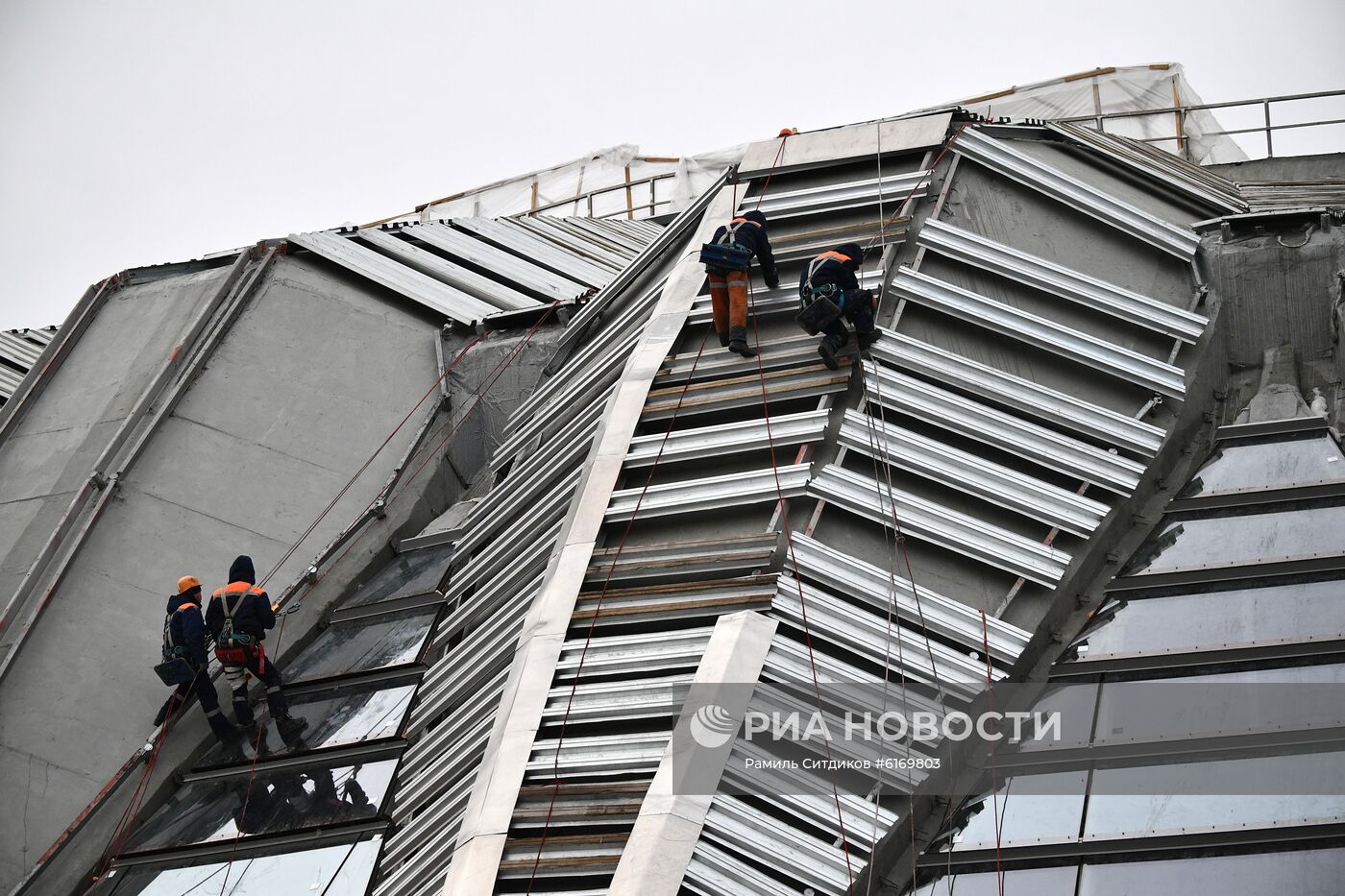 Строительство спортивных объектов в Лужниках