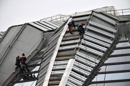 Строительство спортивных объектов в Лужниках