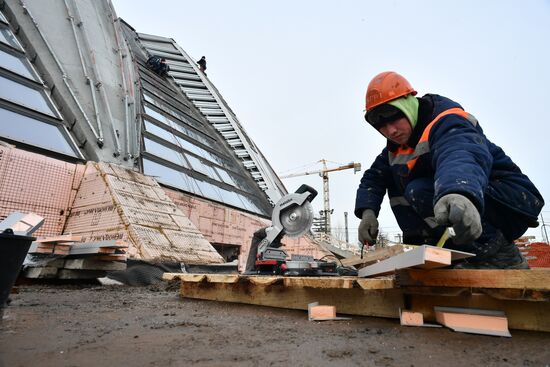 Строительство спортивных объектов в Лужниках