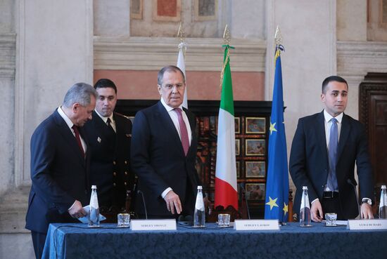 Визит главы МИД РФ С. Лаврова в Италию 