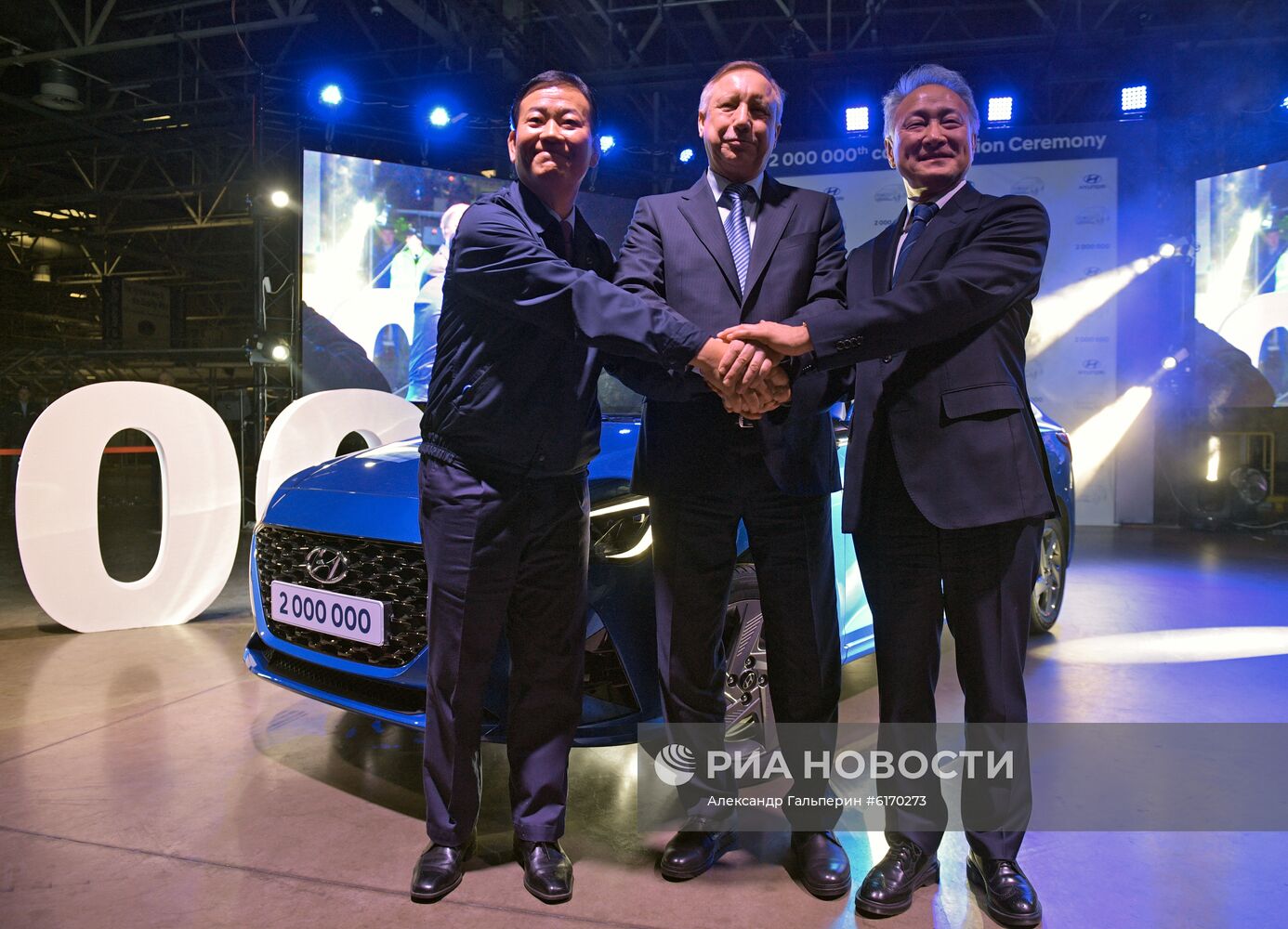 Двухмиллионный автомобиль выпущен на заводе Hyundai в Санкт-Петербурге