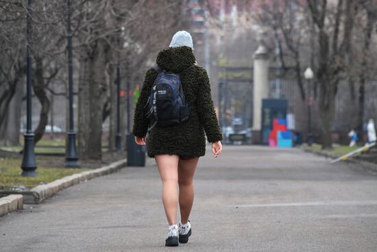 Теплая погода в Москве и Санкт-Петербурге