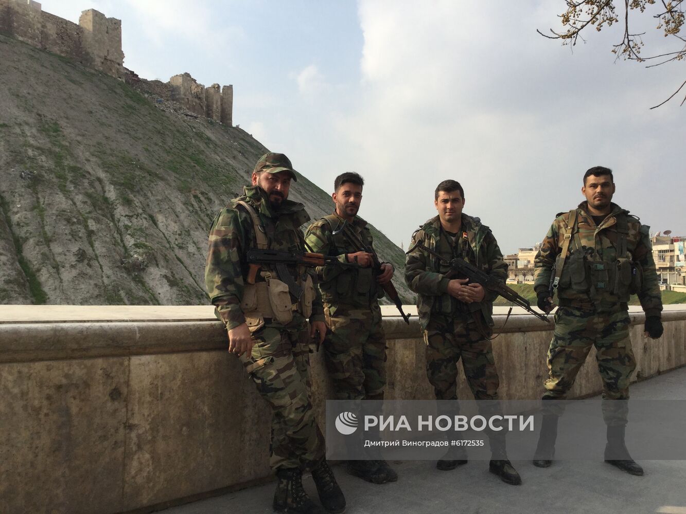Ситуация в районе города Алеппо в Сирии