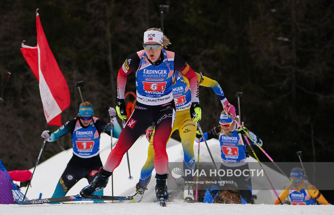 Биатлон. Чемпионат мира. Одиночная смешанная эстафета