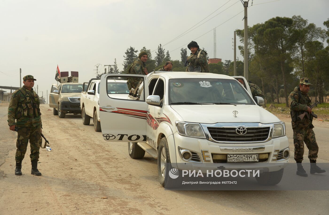 Ситуация в районе города Алеппо в Сирии