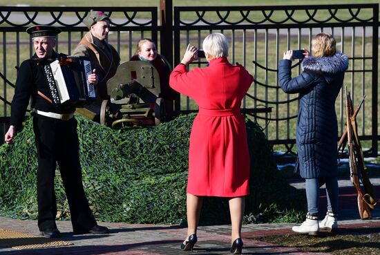 Историческая экспозиция ко Дню защитника Отечества на территории Останкинской башни 