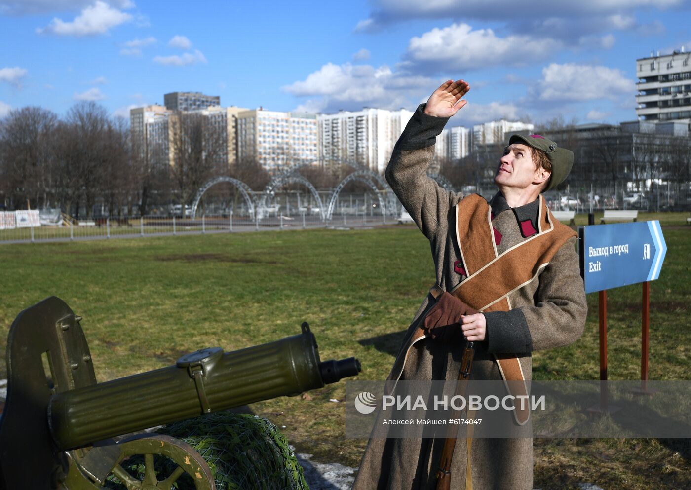 Историческая экспозиция ко Дню защитника Отечества на территории Останкинской башни