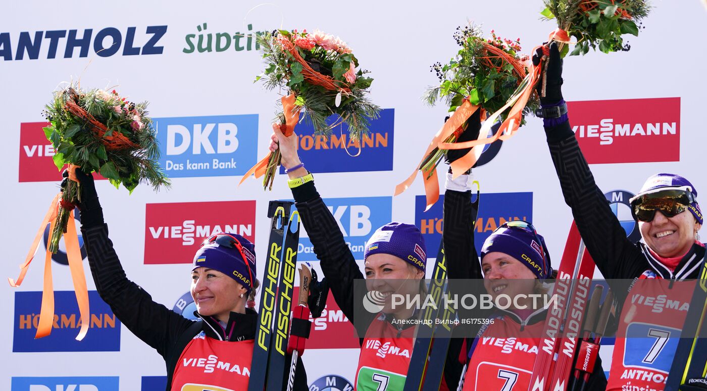 Биатлон. Чемпионат мира. Женщины. Эстафета