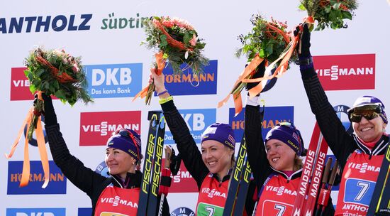 Биатлон. Чемпионат мира. Женщины. Эстафета