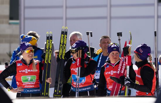 Биатлон. Чемпионат мира. Женщины. Эстафета