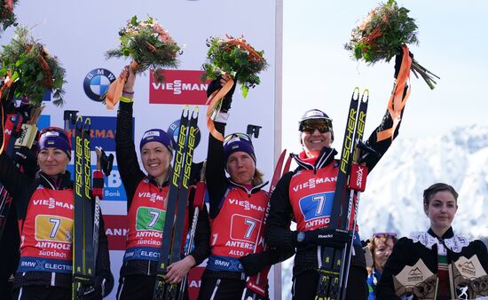 Биатлон. Чемпионат мира. Женщины. Эстафета