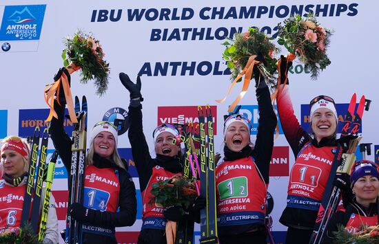 Биатлон. Чемпионат мира. Женщины. Эстафета