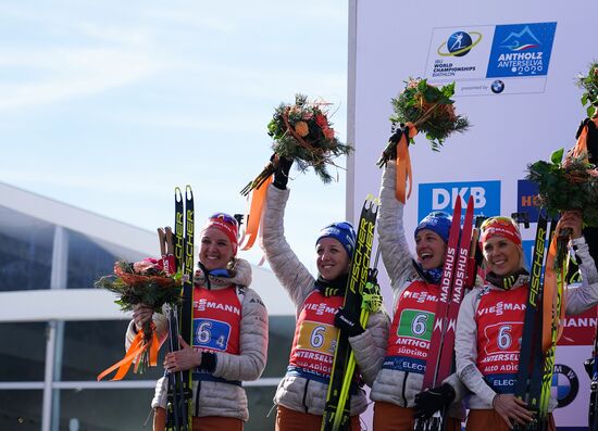 Биатлон. Чемпионат мира. Женщины. Эстафета