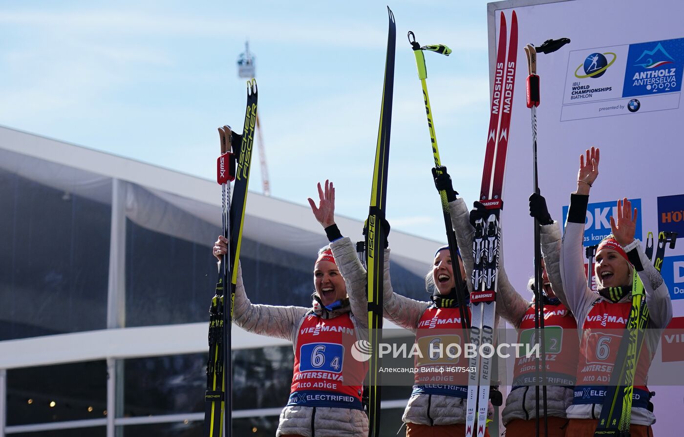 Биатлон. Чемпионат мира. Женщины. Эстафета