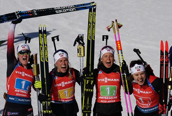 Биатлон. Чемпионат мира. Женщины. Эстафета