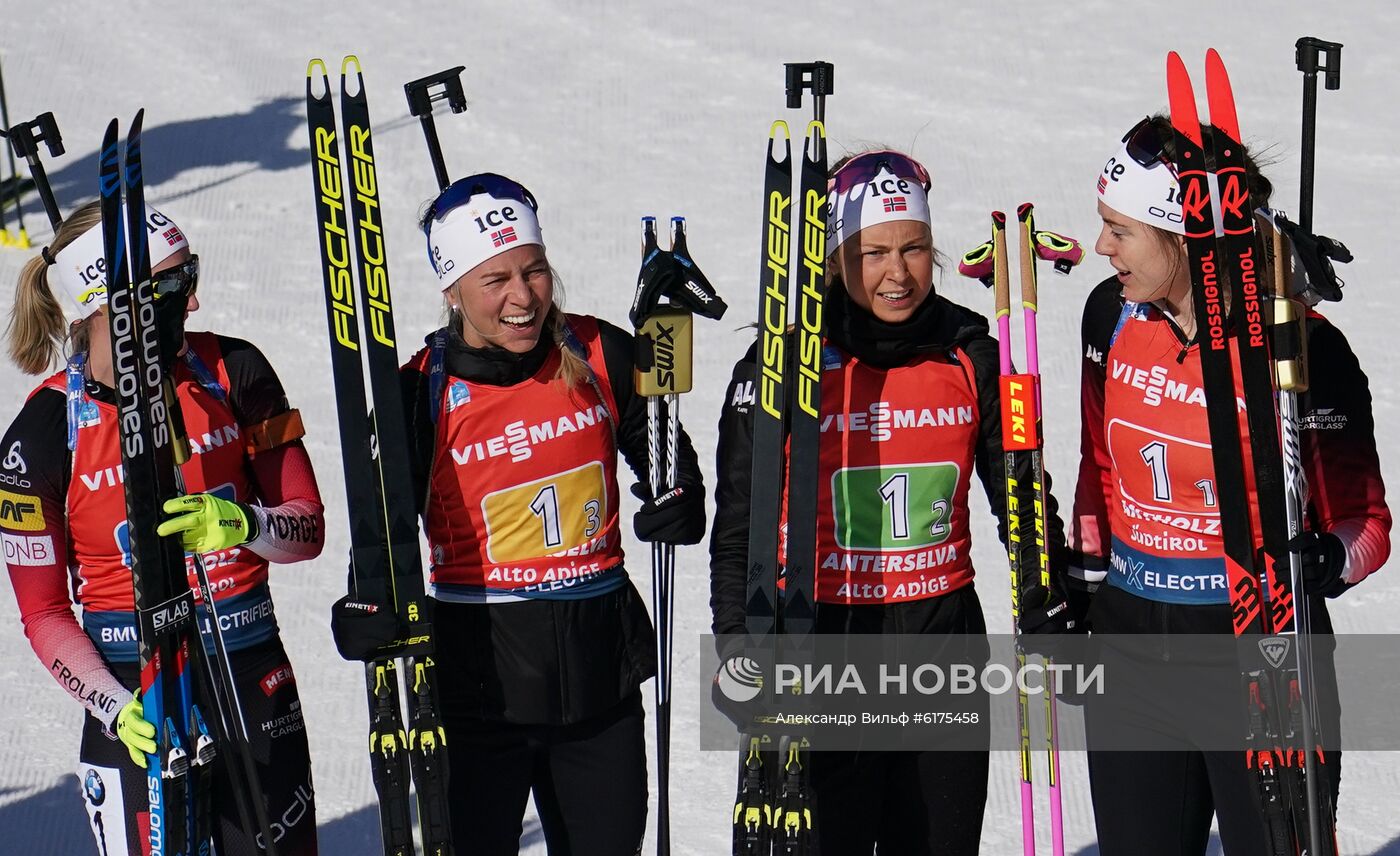 Биатлон. Чемпионат мира. Женщины. Эстафета