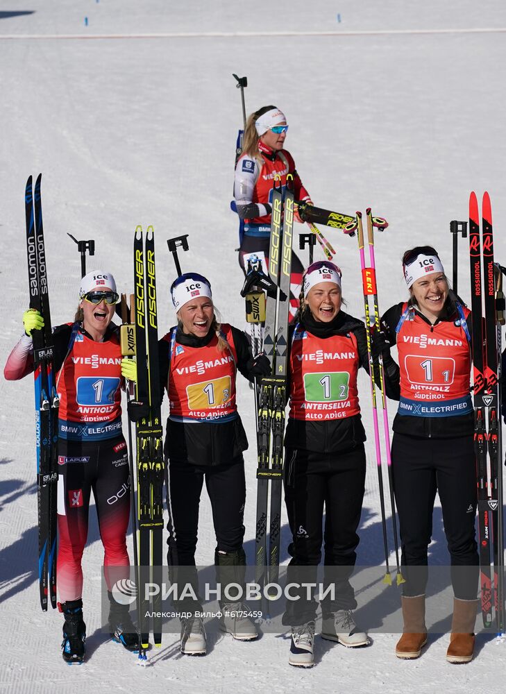 Биатлон. Чемпионат мира. Женщины. Эстафета