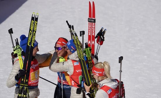 Биатлон. Чемпионат мира. Женщины. Эстафета