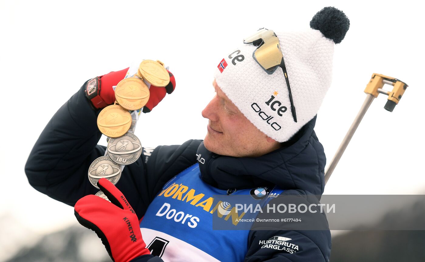 Биатлон. Чемпионат мира. Мужчины. Масс-старт