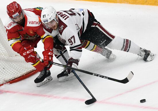 Хоккей. КХЛ. Матч "Куньлунь" - "Динамо" (Рига)