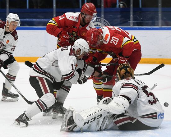 Хоккей. КХЛ. Матч "Куньлунь" - "Динамо" (Рига)