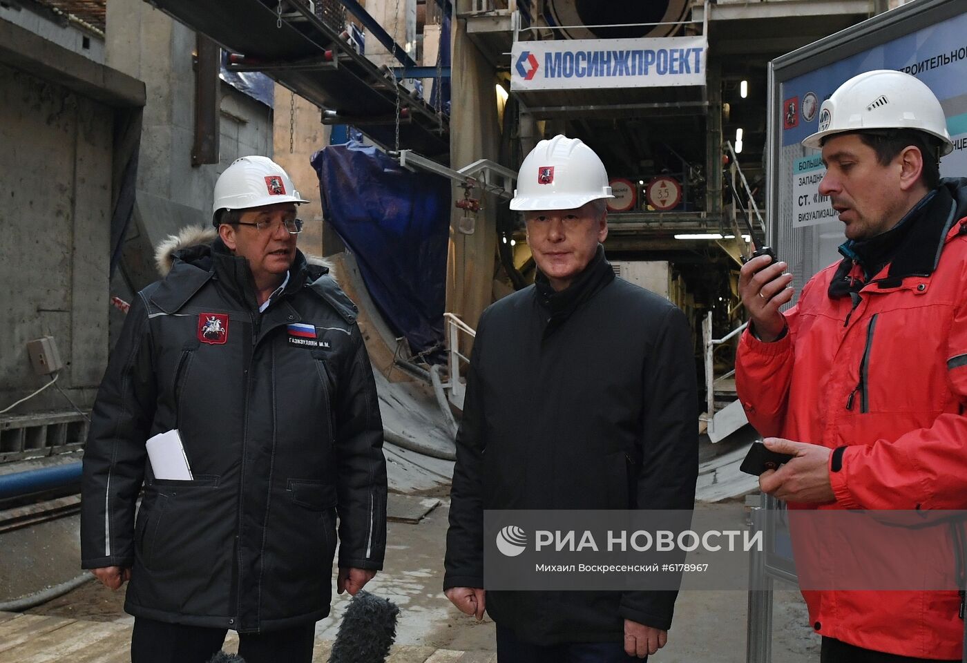 Запуск тоннелепроходческого щита от станции "Мневники" до "Кунцевской"