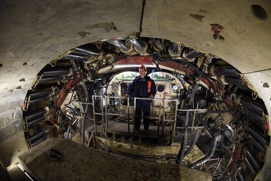 Запуск тоннелепроходческого щита от станции "Мневники" до "Кунцевской"