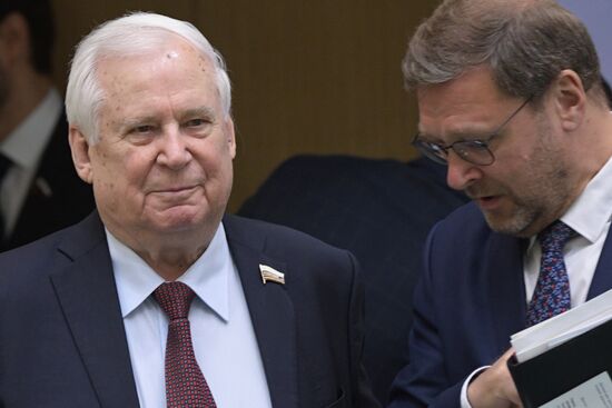 Заседание Совета Федерации РФ