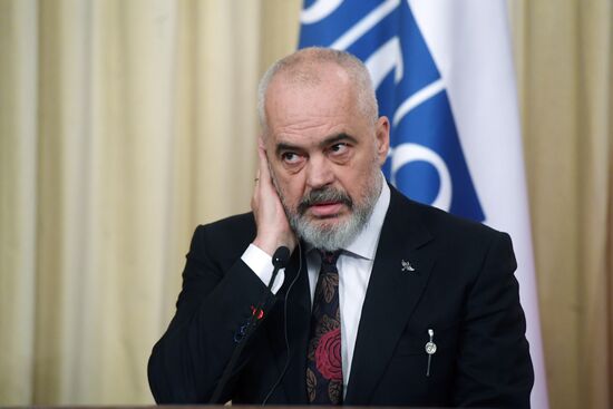 Встреча главы МИД РФ С. Лаврова с премьер-министром Албании Э. Рамой