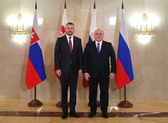 Премьер-министр РФ М. Мишустин встретился с премьер-министром Словакии П. Пеллегрини