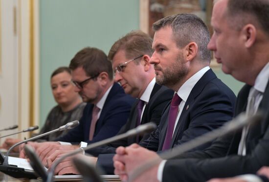 Премьер-министр РФ М. Мишустин встретился с премьер-министром Словакии П. Пеллегрини