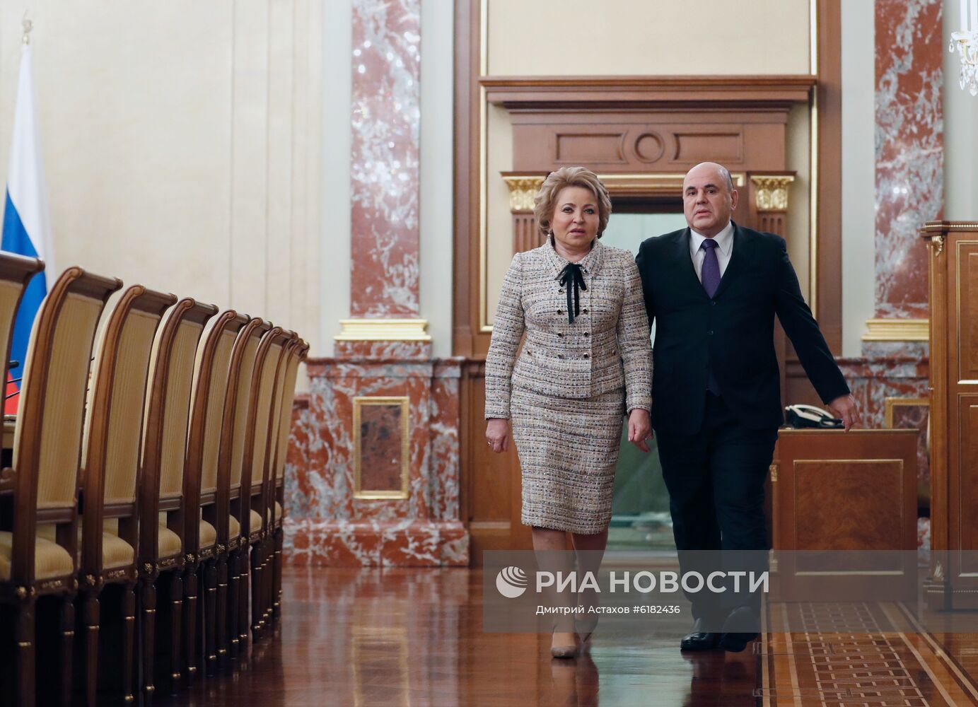 Премьер-министр РФ М. Мишустин провел встречу с членами Совета палаты Совета Федерации РФ