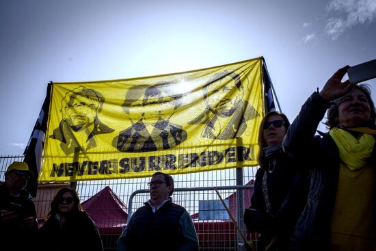 Митинг сторонников Пучдемона в Перпиньяне