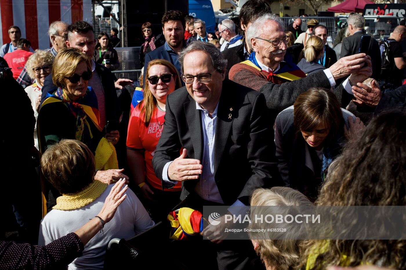 Митинг сторонников Пучдемона в Перпиньяне